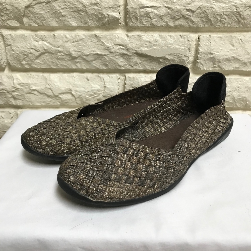 𝅺bernie Mev metallic bronze Catwalk comfort shoes